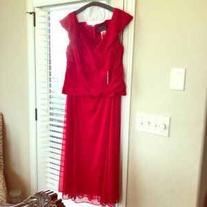 Alex Evenings Red Formal dress size 18W